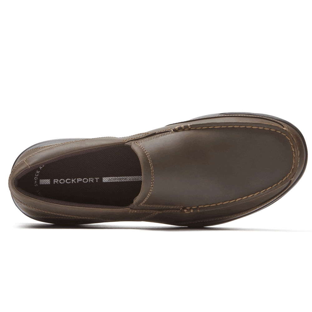 Slip-Ons Rockport Hombre Mexico - Junction Point Marrom Oscuro - QGMBE1674